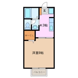 新正駅 徒歩7分 1階の物件間取画像